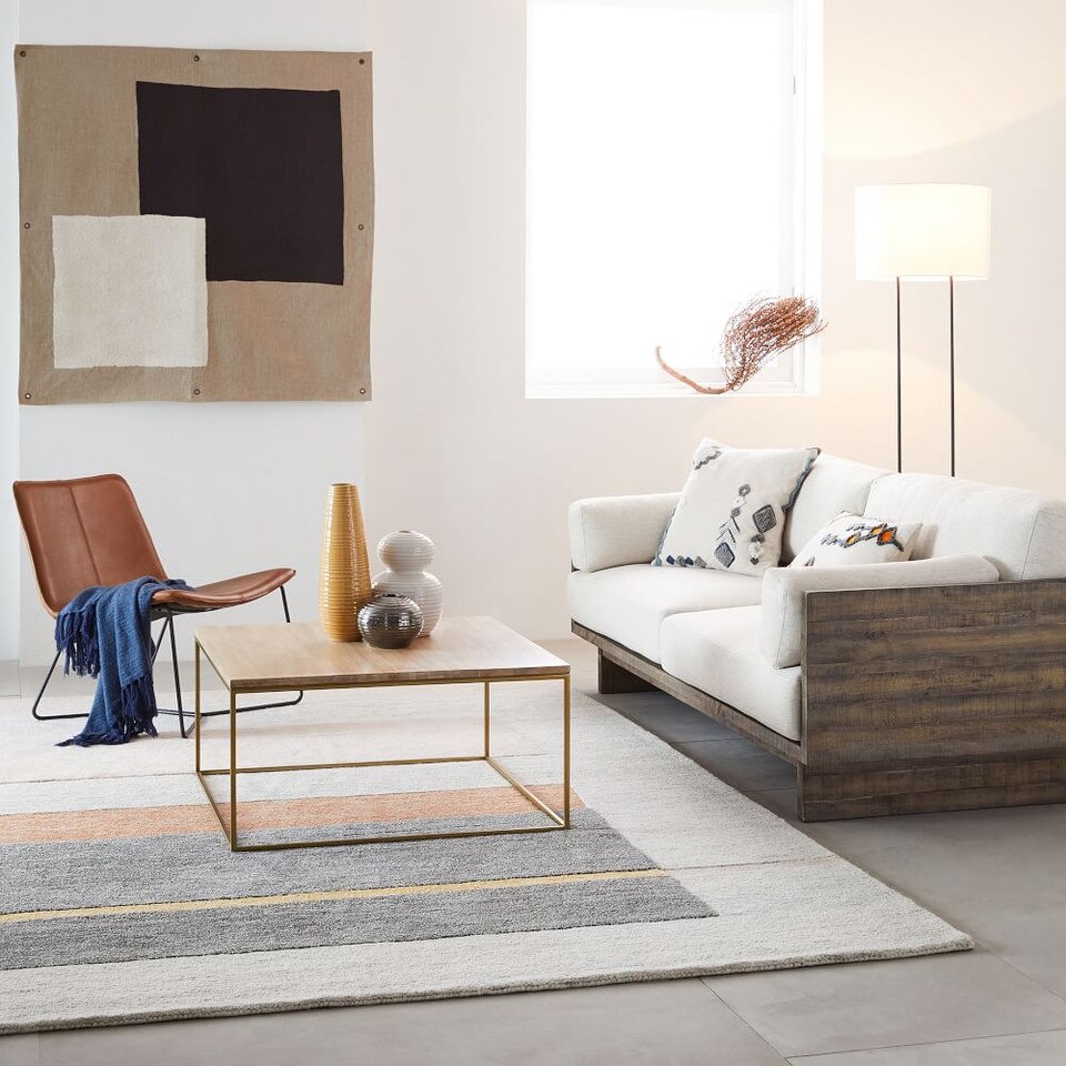 Slope Leather Lounge Chair west elm United Kingdom